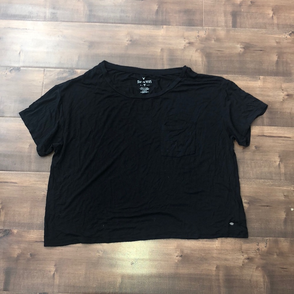 American eagle boxy crop